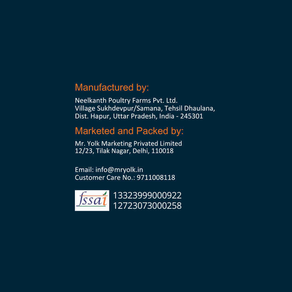 Mr. Yolk Nourish Gold Eggs