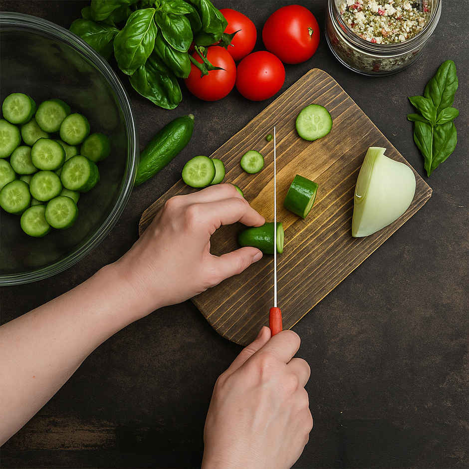 Habitat Basic Smart VEGetable Knife Red