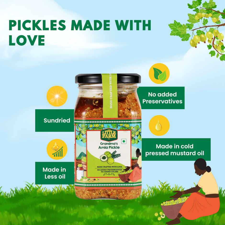 The Little Farm Co. Amla Pickle | Achaar | No Added Preservatives