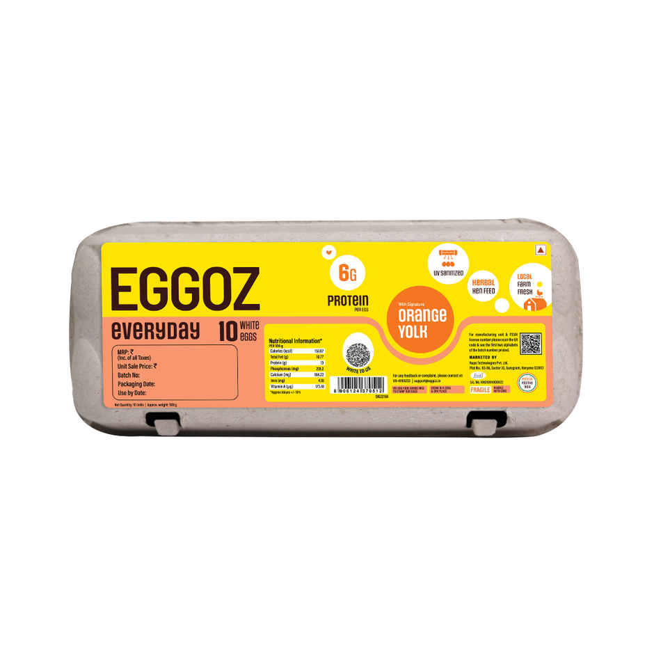 Eggoz Everyday White Farm Fresh Eggs