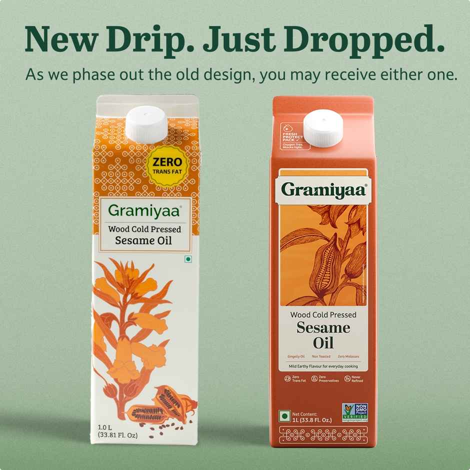 Gramiyaa Sesame - Gingelly (Til) Wood Cold Pressed Oil