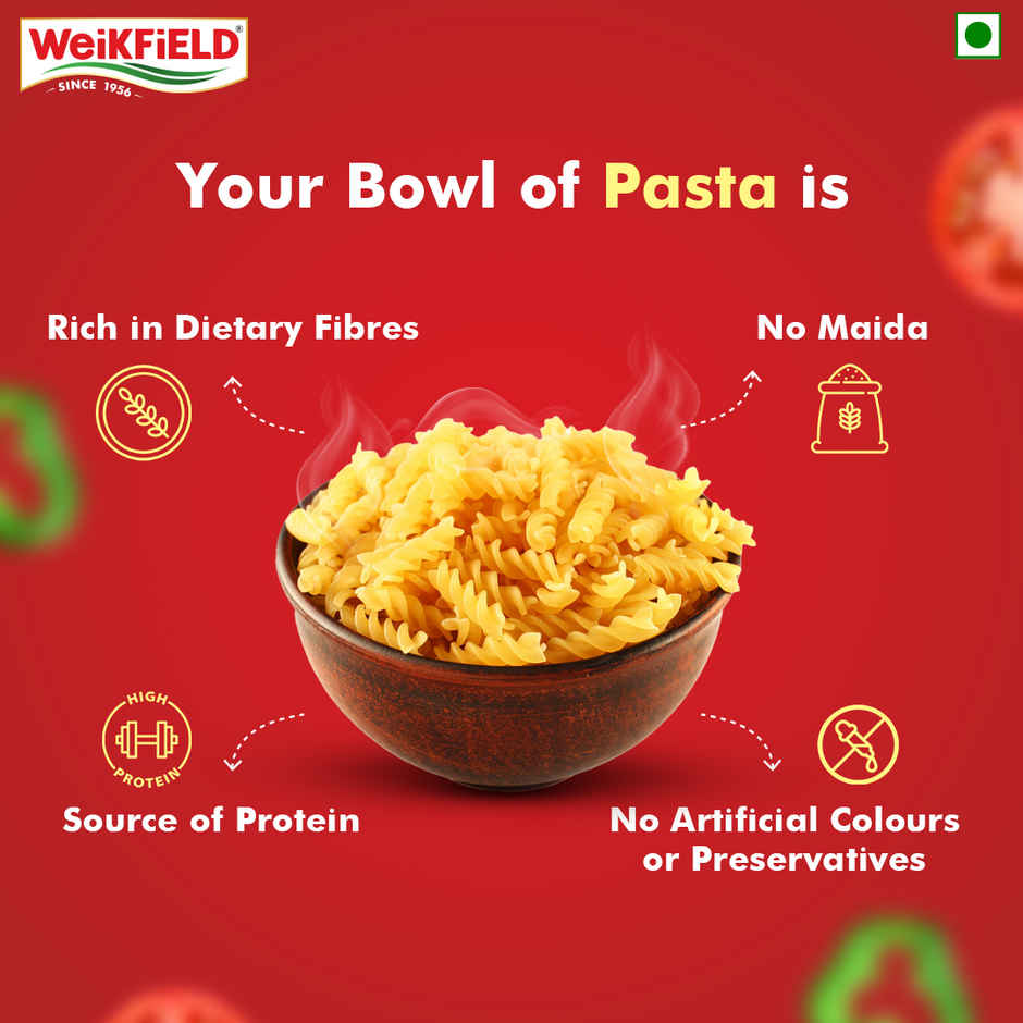 Weikfield Fusili Pasta | Premium Quality Wheat Pouch