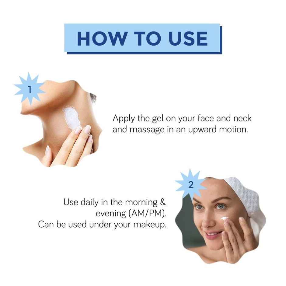 Moody 7D Hydro Burst 100Hr Gel Moisturizer With Hyaluronic & Coconut Water (50 Gm)