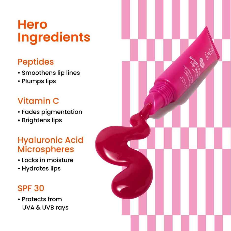 Foxtale SPF 30 Brightening Lip Balm with Peptitdes (Pink)