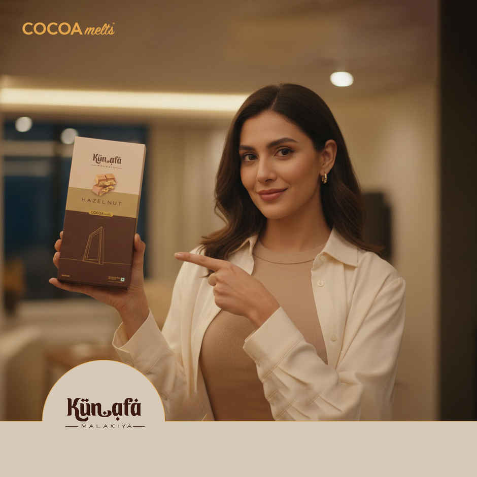 Cocoa Melts Dubai Hazelnut Kunafa Chocolate Bar