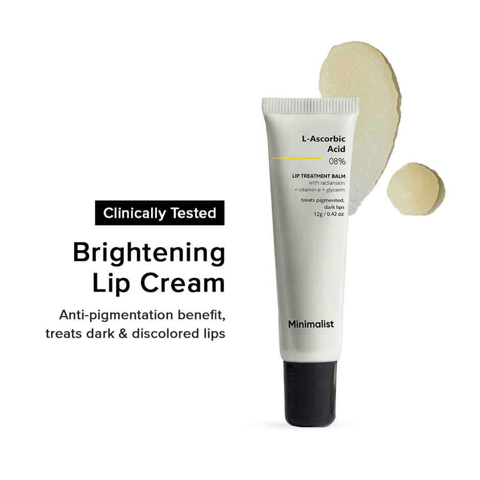 Minimalist 8% L-Ascorbic Acid Lip Treatment Balm for Pigmented & Dark Lips
