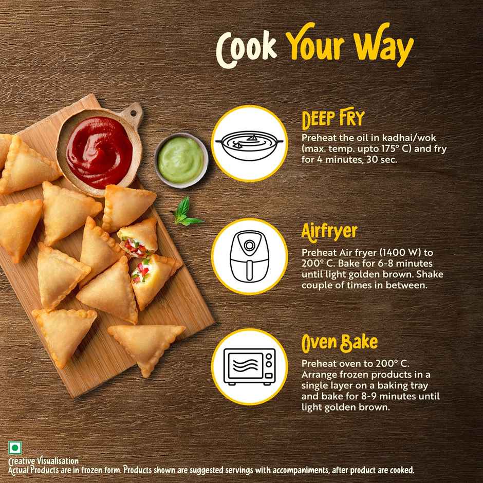 McCain Cheese Pizza Mini Samosa | Crispy Snack