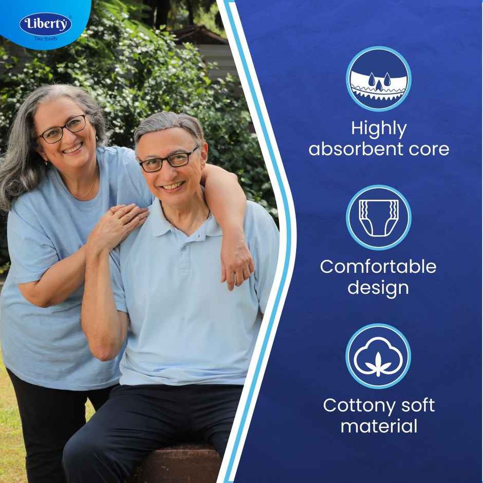 Liberty Eco Adult Diaper (Pants, L, 30-55 inches)