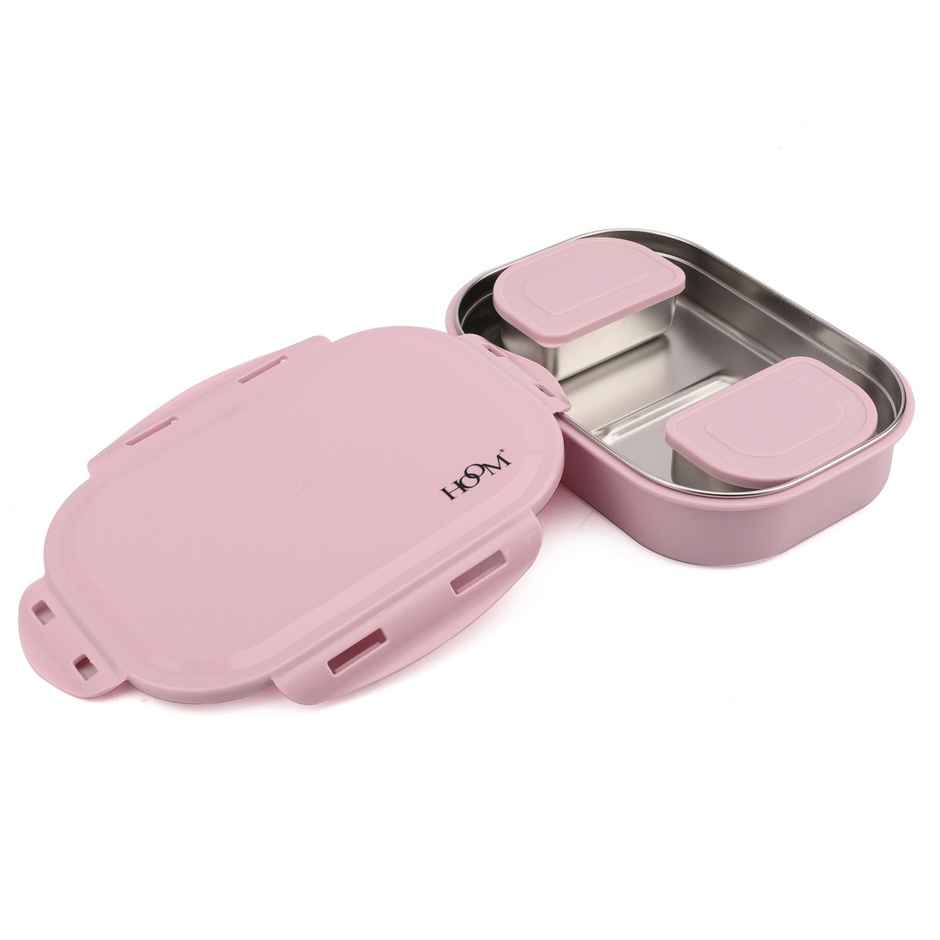 Hoom Insulated 304 Stainless Steel Lunch Box College and School - Assorted