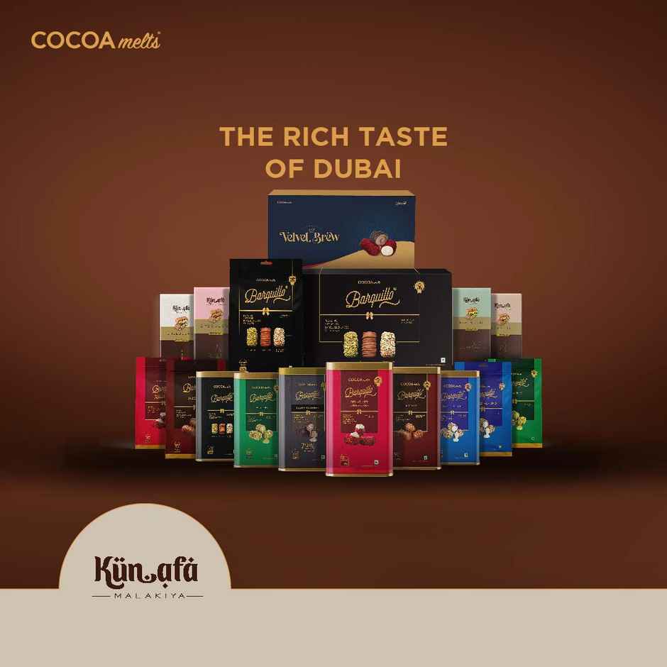 Cocoa Melts Dubai Cheesecake Kunafa Chocolate Bar