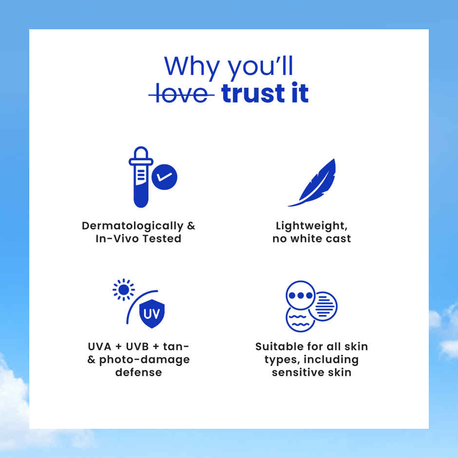 Foxtale SPF 70 Gel-Cream Sunscreen for Oily Skin with PA++++ & Niacinamide