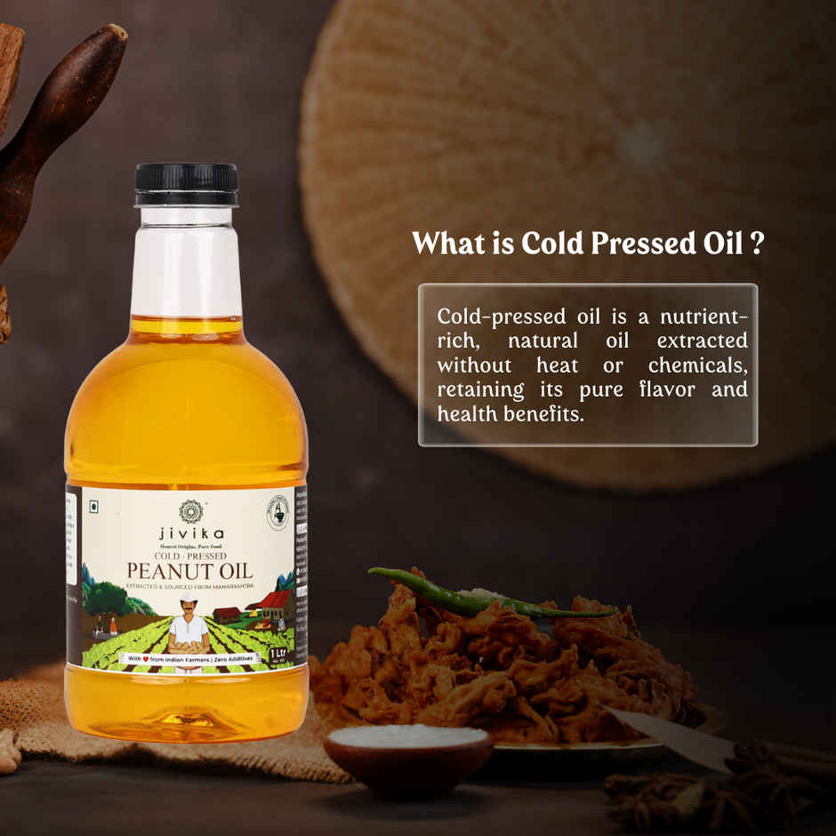 Jivika Groundnut (Peanut) Cold Pressed Oil | Healthy Cooking Oil