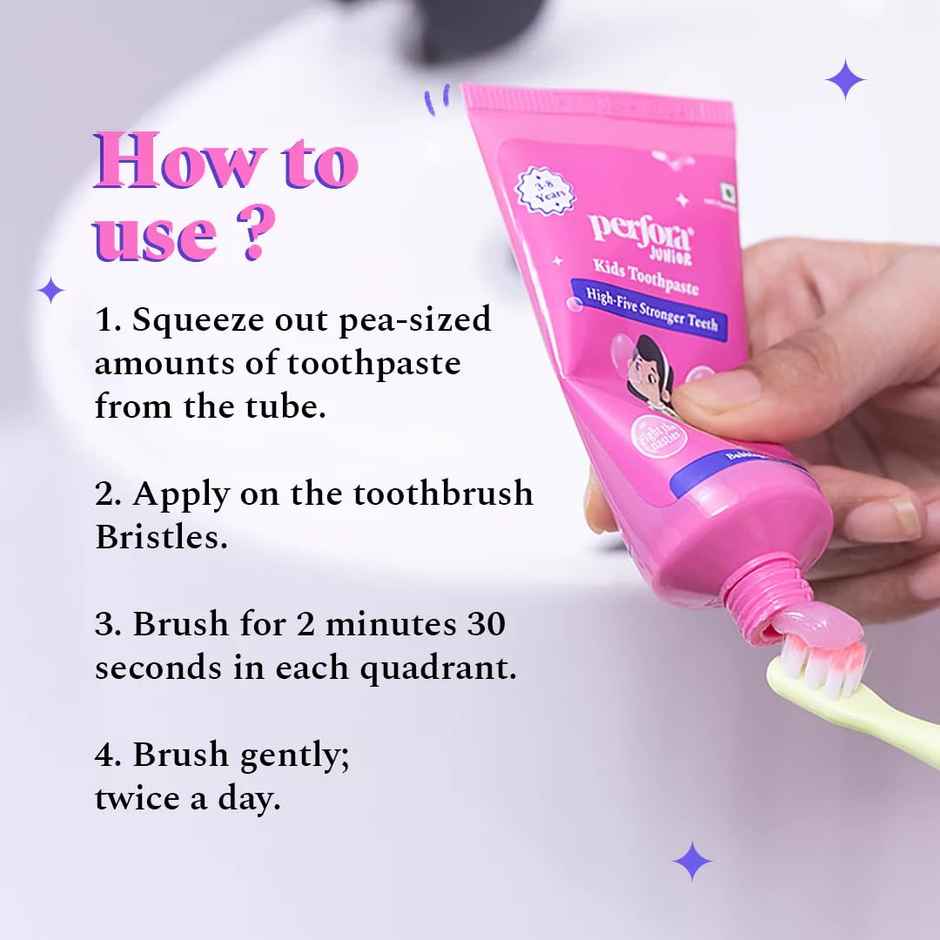 Perfora Junior Kids Toothpaste - Bubblegum Blast