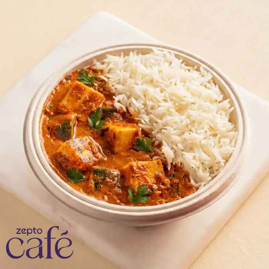 Paneer Makhani & Rice + Kesari Rasmalai