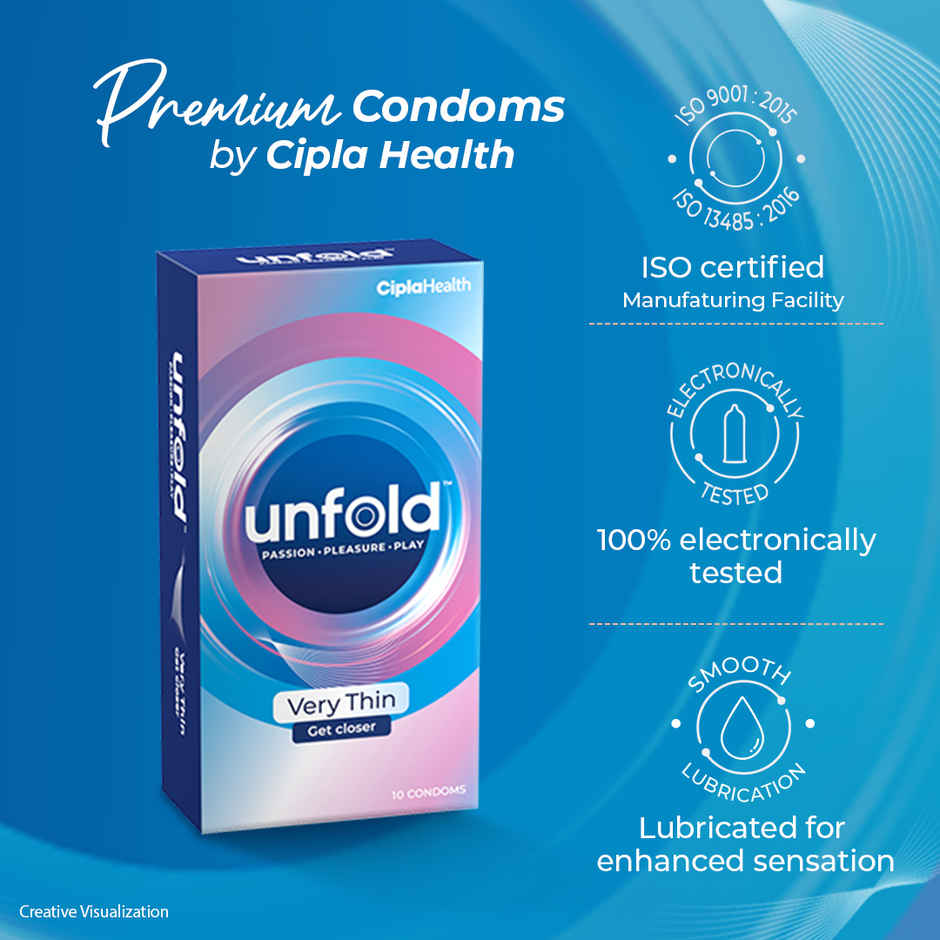 Unfold Cipla Health Unfold Very Thin Condoms