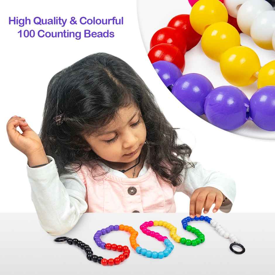 Ratna's Counting Beads for Infants | Develops Numbers, Colors, and Motor Skills