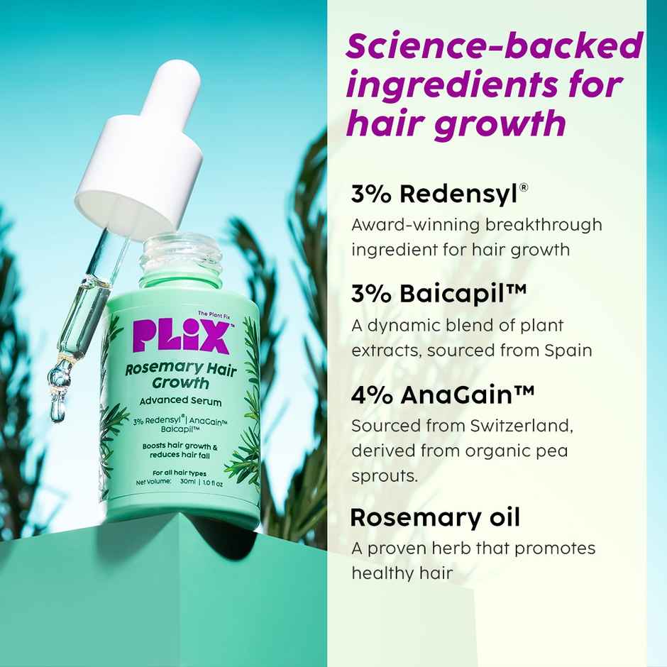 Plix The Plant Fix Rosemary Anti Hairfall Regime Combo - Shampoo & Conditioner