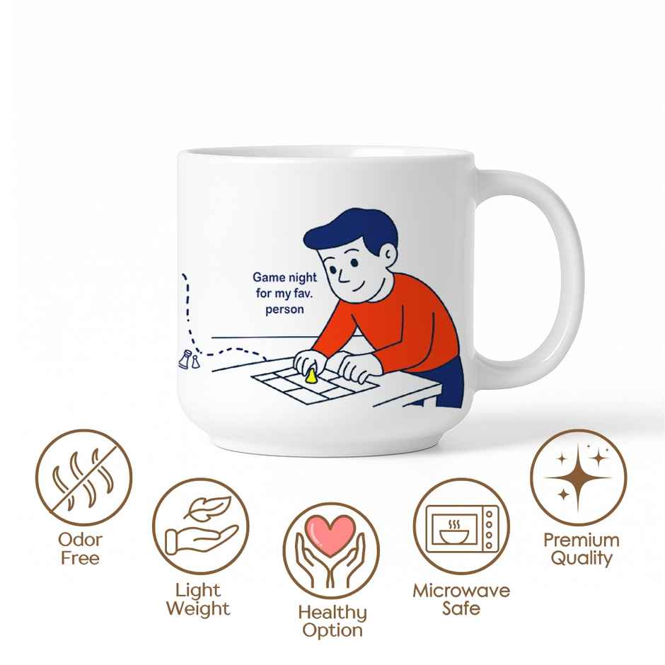 Femora Matte Finish Ceramic Couple Mug