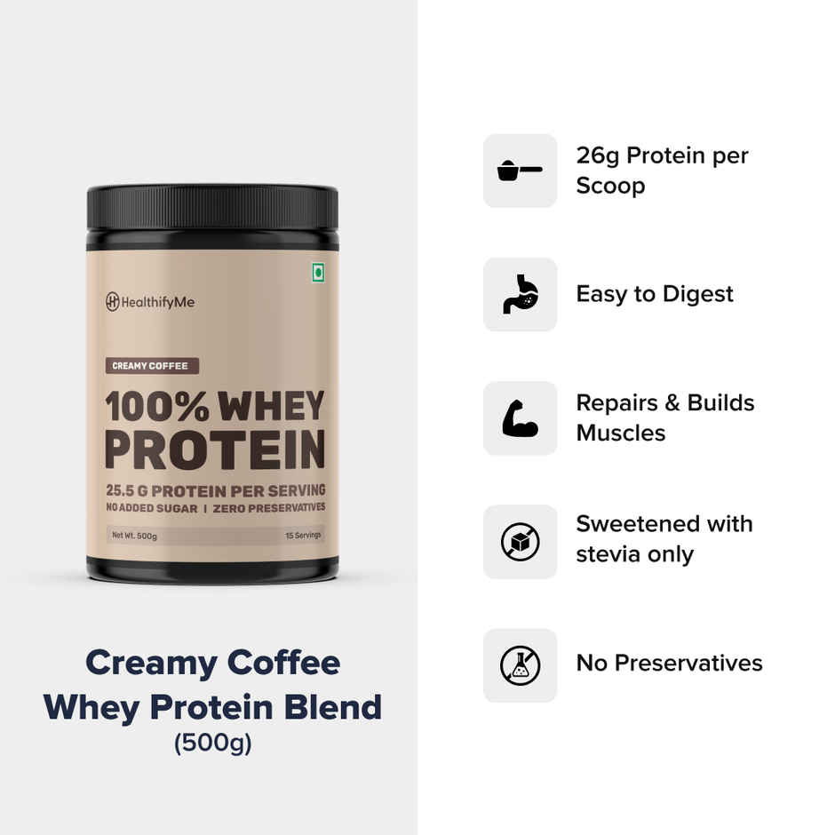 Healthifyme Whey Protein Blend Creamy Coffee