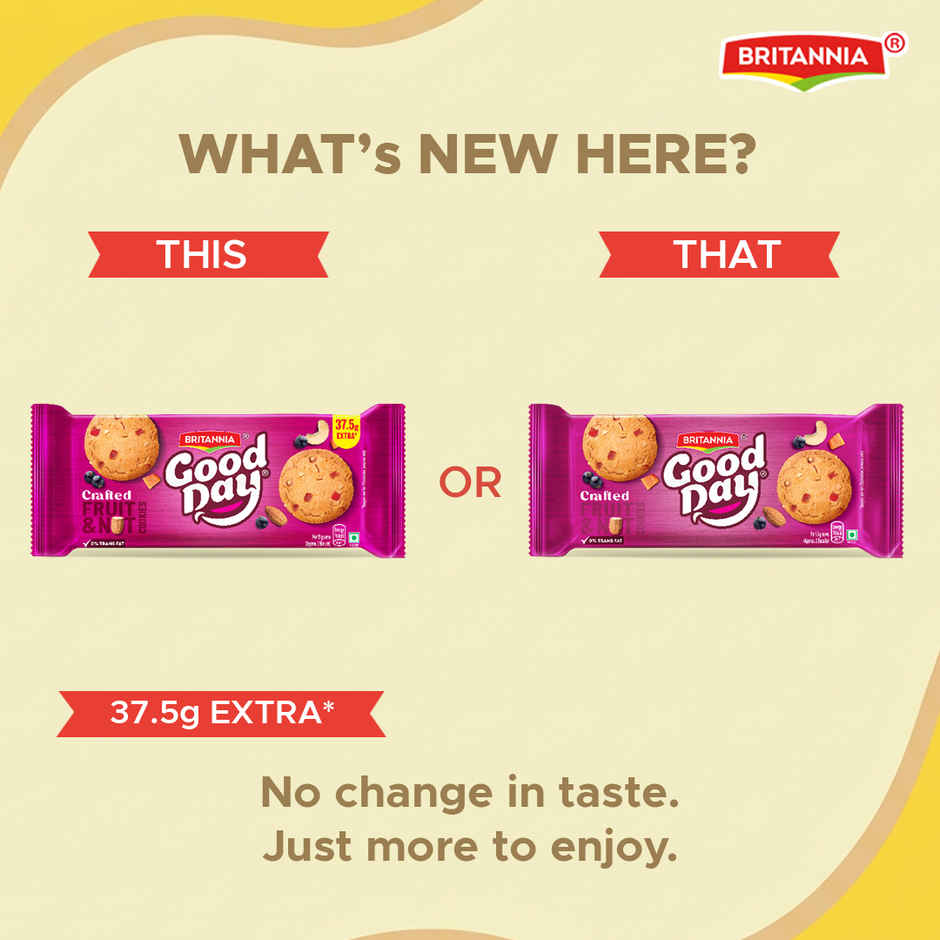 Britannia Good Day Oats Cookies Fruits and Nuts Dry Fruit Biscuits | Combo