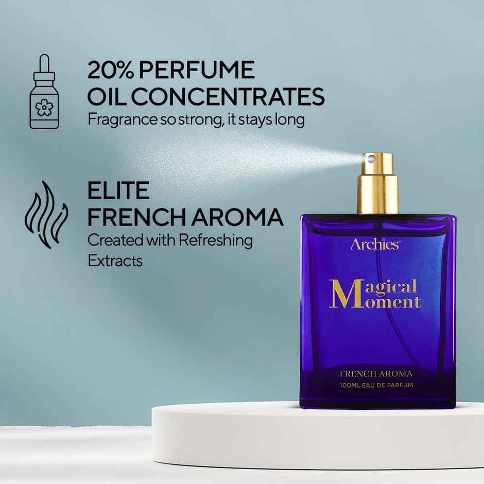 Archies Magical Moment Eau De Parfum Luxury Zesty & Musky French Aroma Premium Perfume For Women