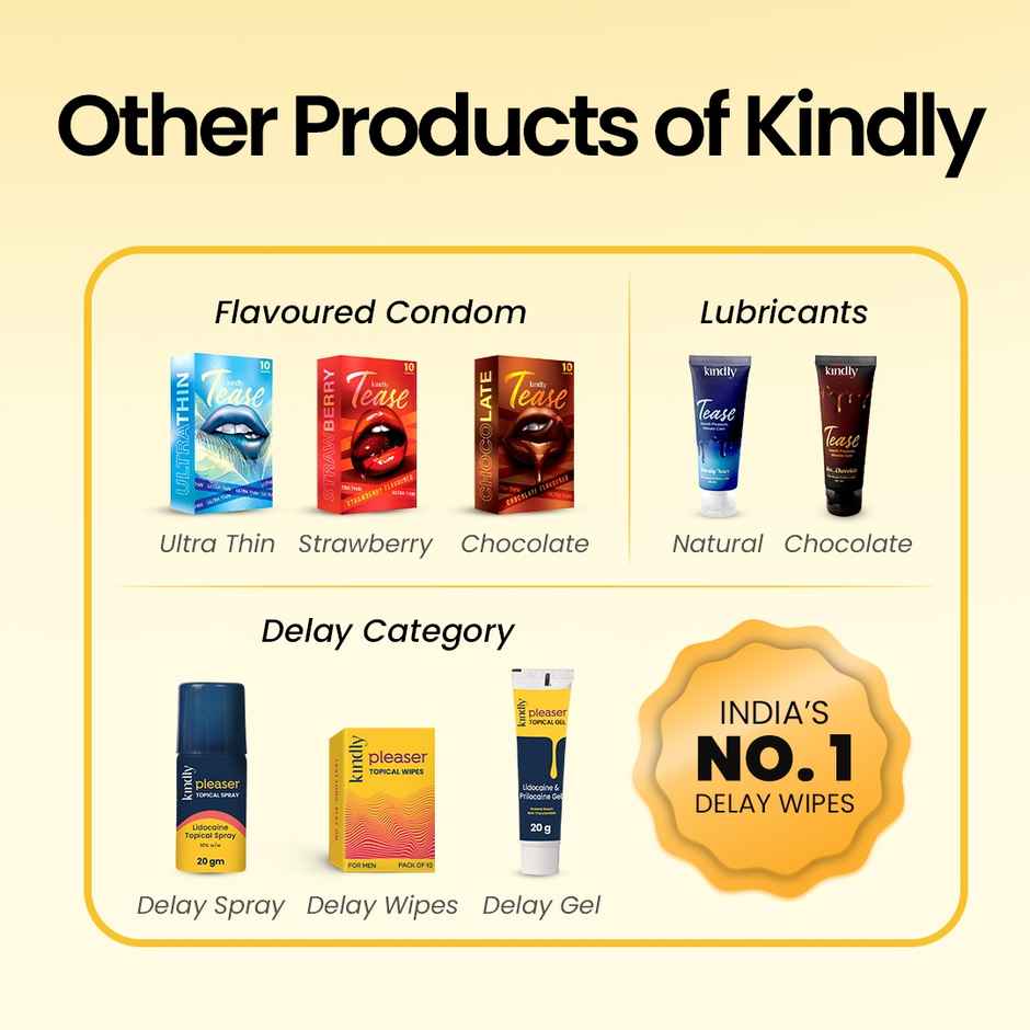 Kindly Health Pleaser Long-Last Wipes for Men