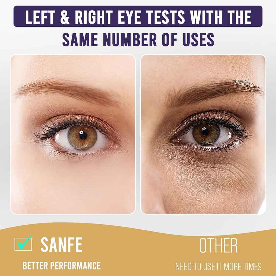 Sanfe Golden Eye Mask | 15 min treatment | Reduces dark circle, wrinkles, brightens | 3 Pairs