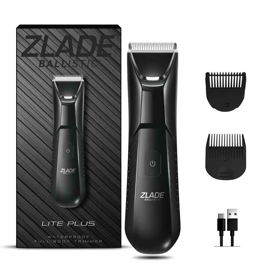 Zlade Ballistic Lite Plus Full-Body Trimmer For Men | Beard, Body & Balls