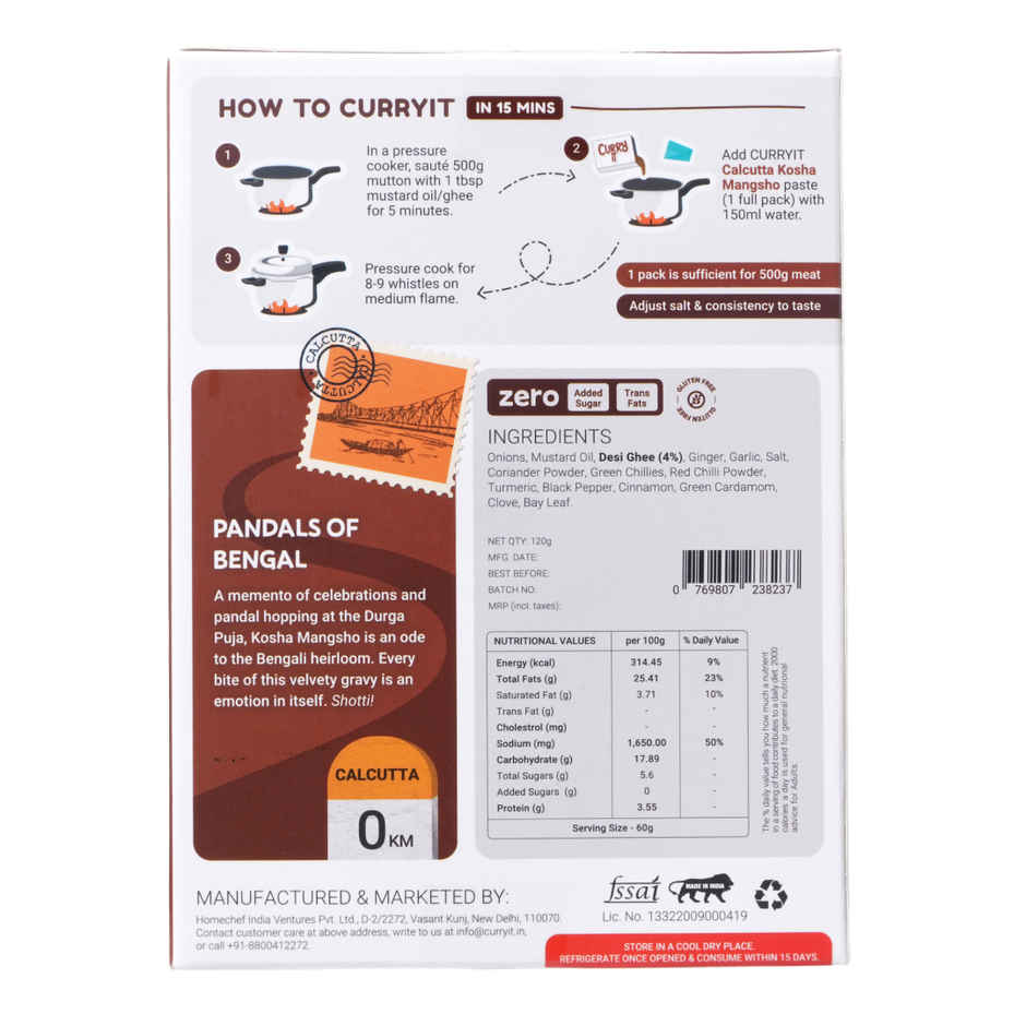 Curryit Kolkata Mutton Curry Masala ( Kosha Mangsho )