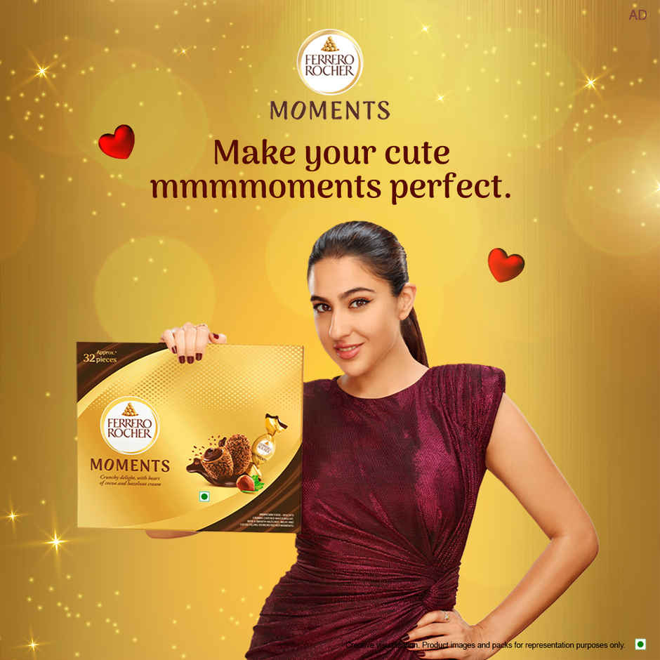 Ferrero Rocher Moments Chocolate Pack  (185g) & Bella Vita Organic Unisex Luxury Perfume Gift Set  (80ml) & Fabelle Ganache Creamy Milk- 20 Smooth Handcrafted Chocolate Cubes (124g) Combo