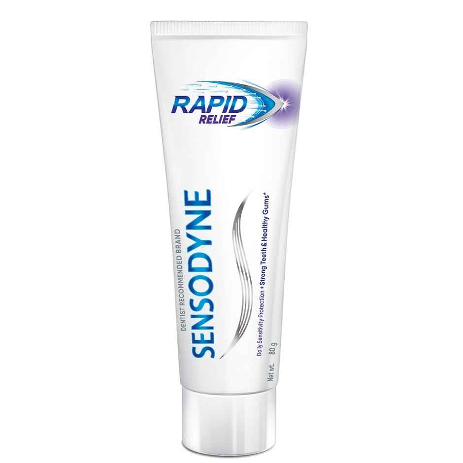 Sensodyne Complete Protection+ Mouthwash (250ml) & Sensodyne Rapid Relief Long Lasting Protection For Sensitive Teeth Toothpaste (80g) Combo