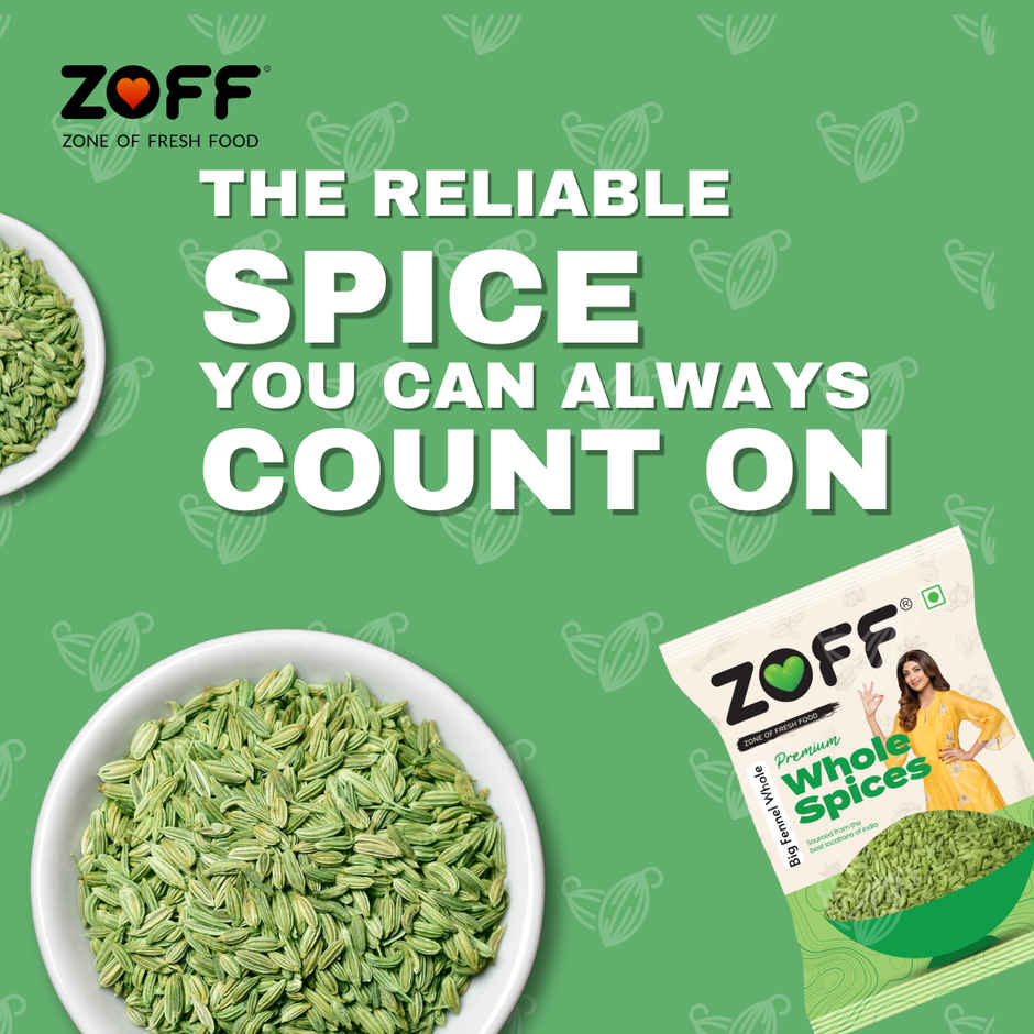ZOFF Big Fennel Seeds Whole - Saunf