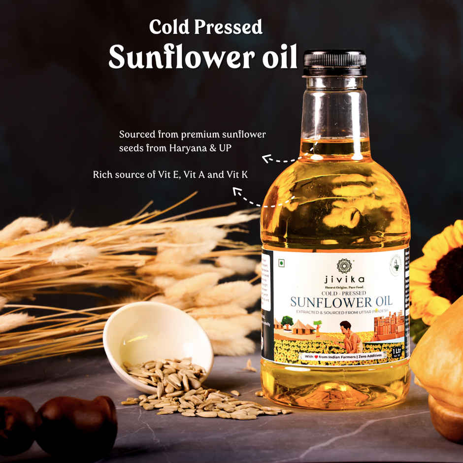 Jivika Sunflower Cold Pressed Oil | Healthy Cooking Oil