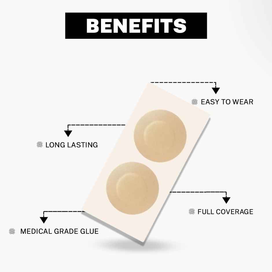 House Of Beauty Nipple Patches For Best Coverage & Dot Hiding Under T-Shirts