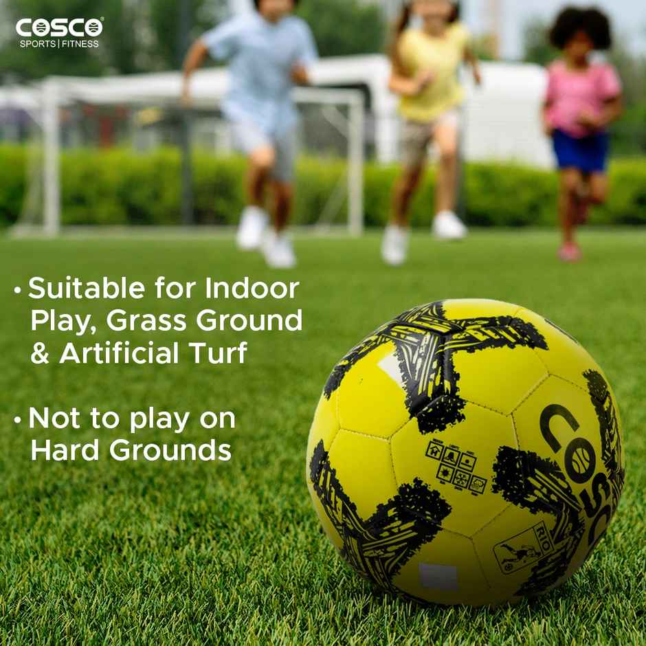Cosco Rio Kids Football, Size-3(18Cm) Single |Made In India (Colour May Vary)