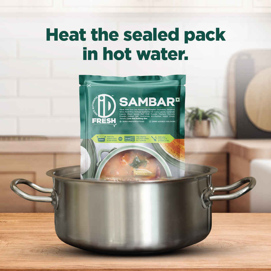 Id Fresh Idli & Dosa Batter (2kg) & Id Fresh Liquid Sambar (Heat & Eat) (350g) Combo