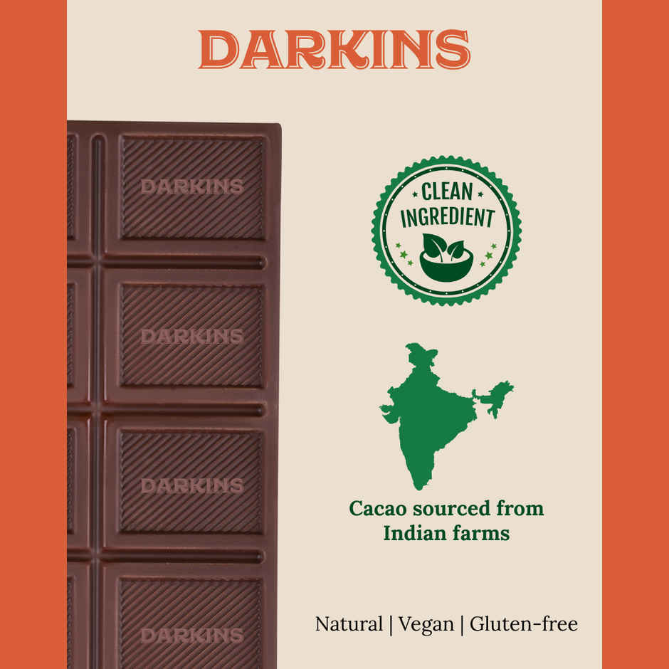 Darkins Sugar Free Dark Chocolate 70% Orange