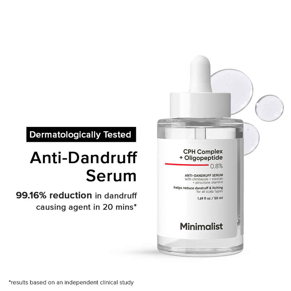 Minimalist Anti- Dandruff Hair Serum Cph Complex + 0.8% Oligopeptide