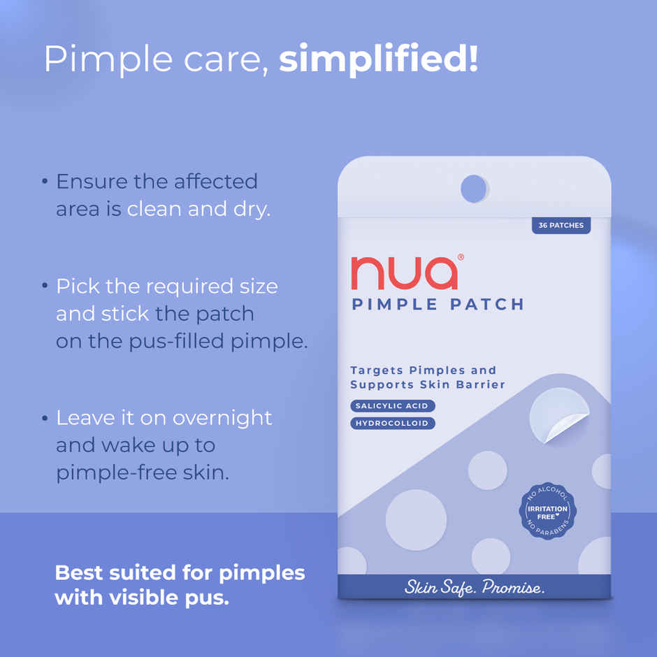 Nua Hydrocolloid And Salicylic Acid Pimple Patches