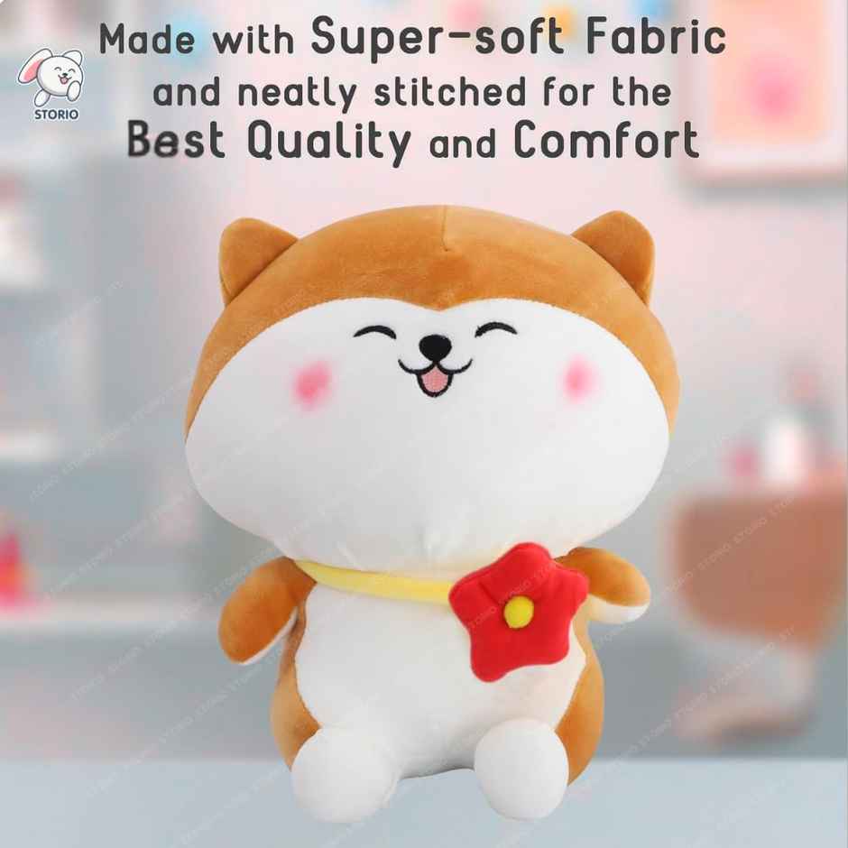 Storio Cat Flower Plush Soft Toy Cute Kids Animal Home Decor Boys Girls | Assorted - 20 cm