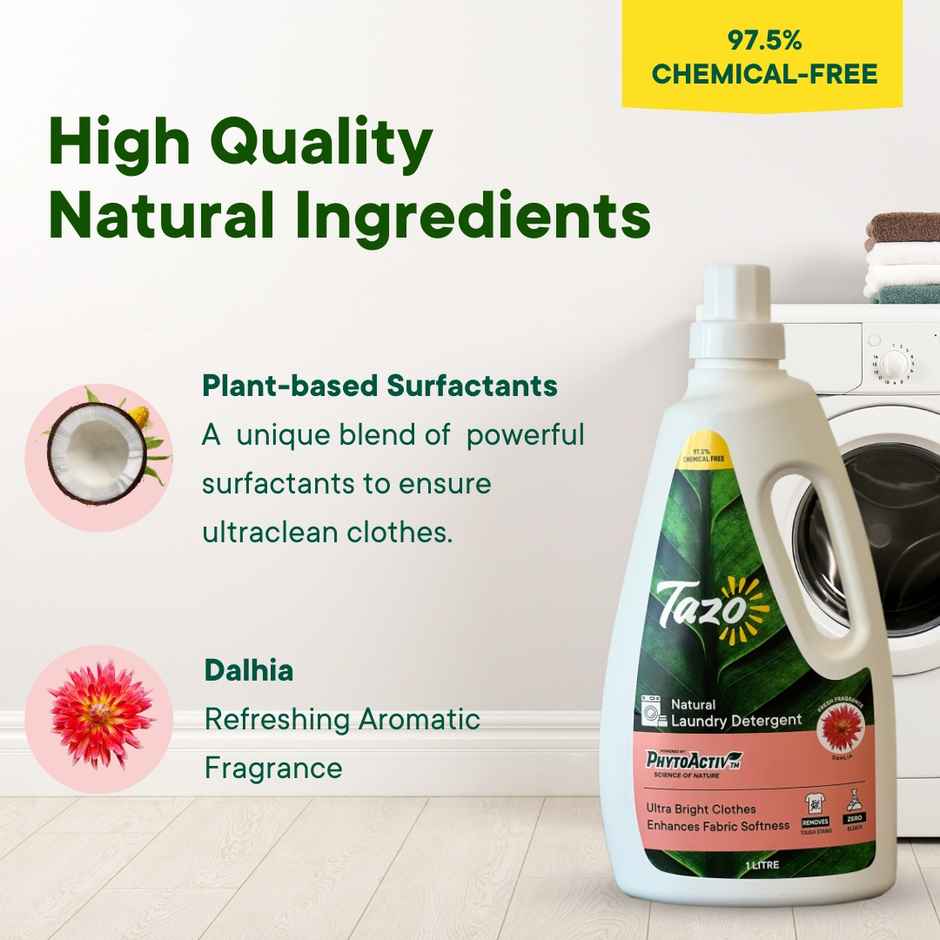 Tazo Dahlia Natural Laundry Detergent Liquid