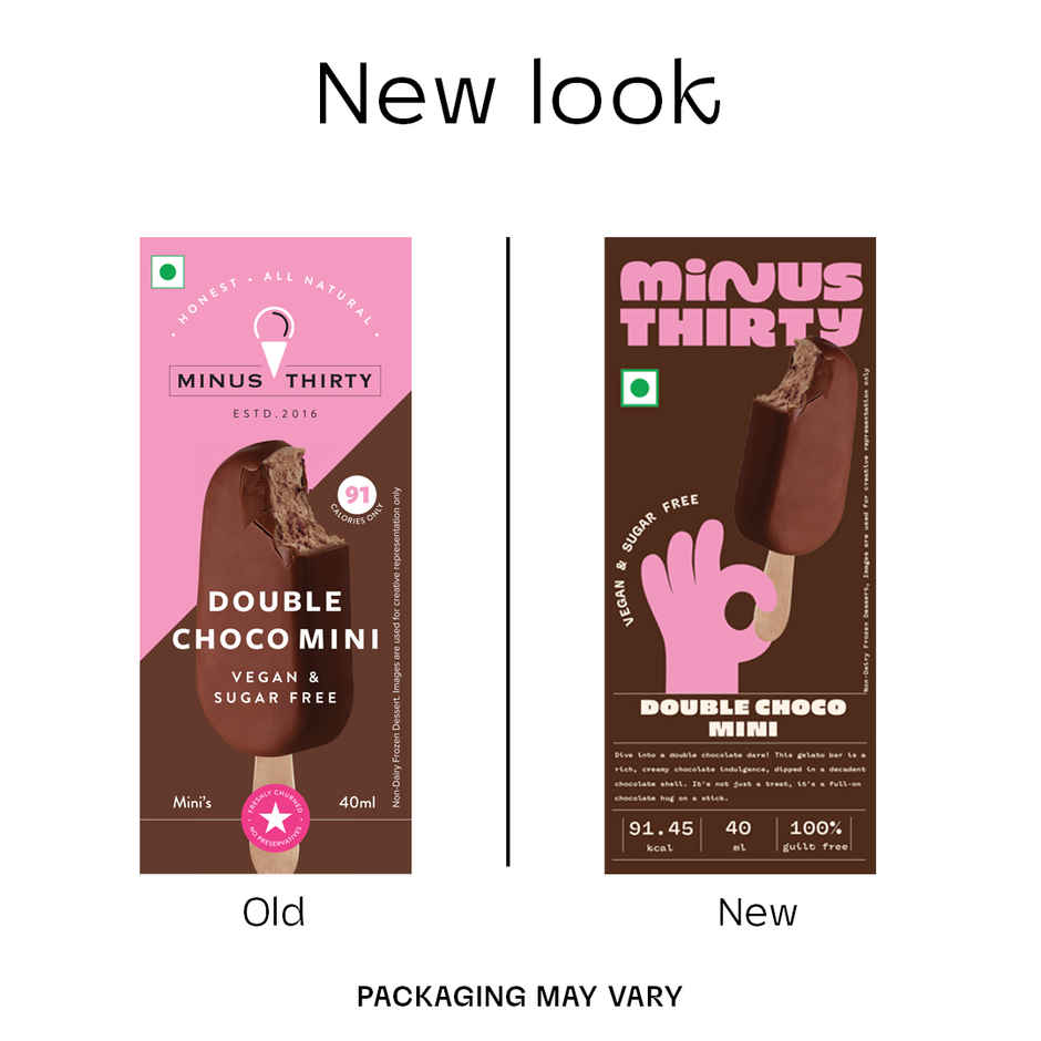 MINUS THIRTY Double Choc Mini Stick Vegan & Sugar Free