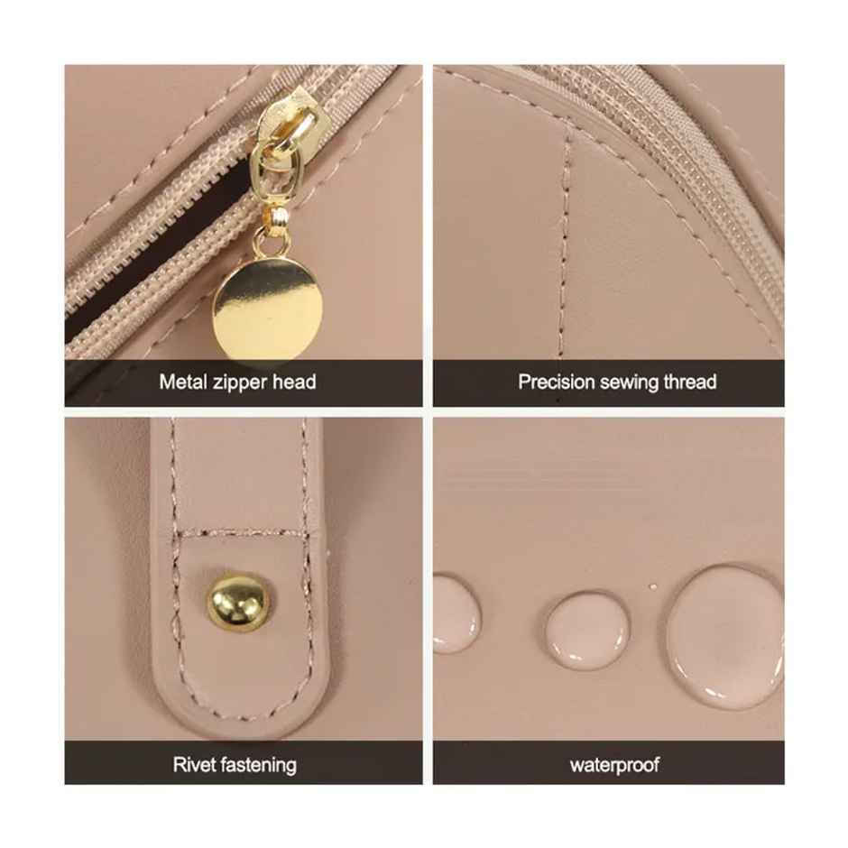 Lazer Travel Cosmetic Makeup Pouches for Women Travel Organizer Bag | Pink