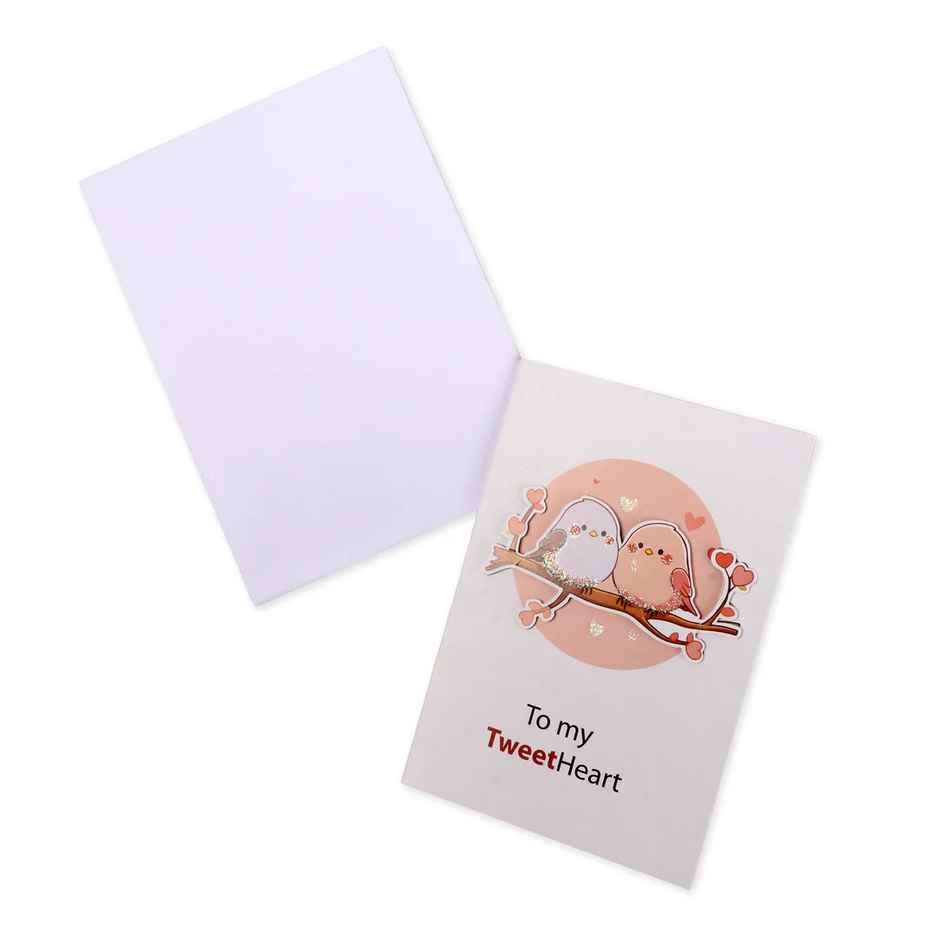 Itsy Bitsy 3d Greeting Card & Envelope Tweetheart 4 x 6 Inch Approx 2 Pc Lb