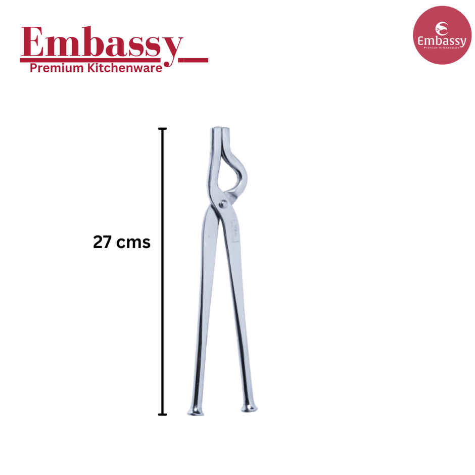 Embassy Pakkad / Tong, Size Big (Utensils Holder), Premium Stainless Steel
