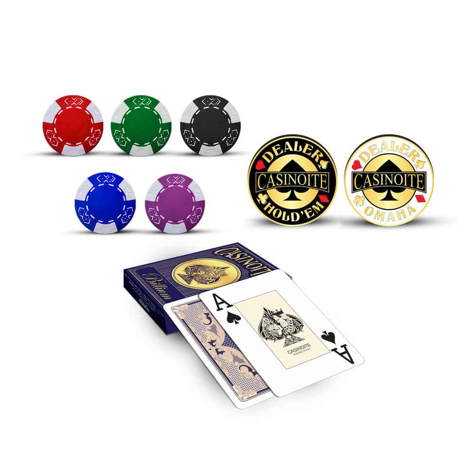 Casinoite 100 Poker Chips Set With Playing Cards