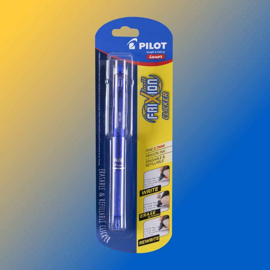 Pilot Frixion Clicker 0.7Mm Fine Point Pen | Blue Ink, 1 Pcs