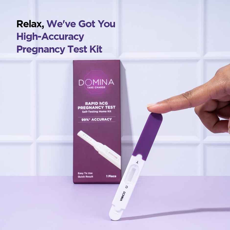 Domina Rapid Pregnancy Test Kit - 99% Accuracy & Easy to Use