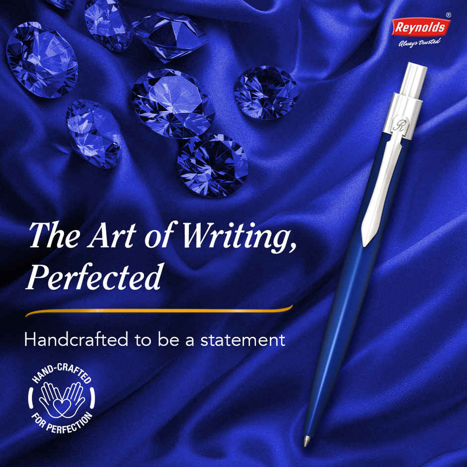 Reynolds Premium Tiktok Metal Pen, Blue Bodycolor (Blue Pen)