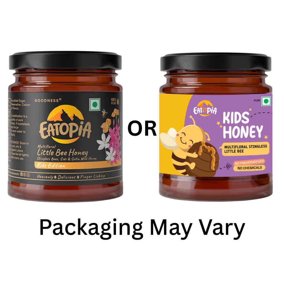 Eatopia Kids Honey | Little Bee | Ayurvedic Immunity Booster | Natural Pure | No Added Sugar